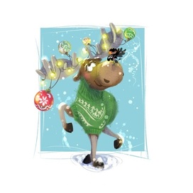 Новогодний лось