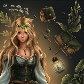 🌿 Herbalist Design. Character & Accessories 