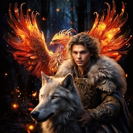 Иллюстрация к сказке "Иван-царевич и Серый волк"