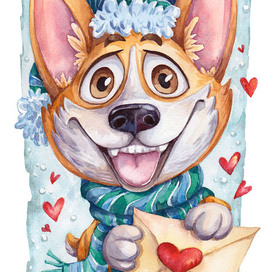 Corgi with love