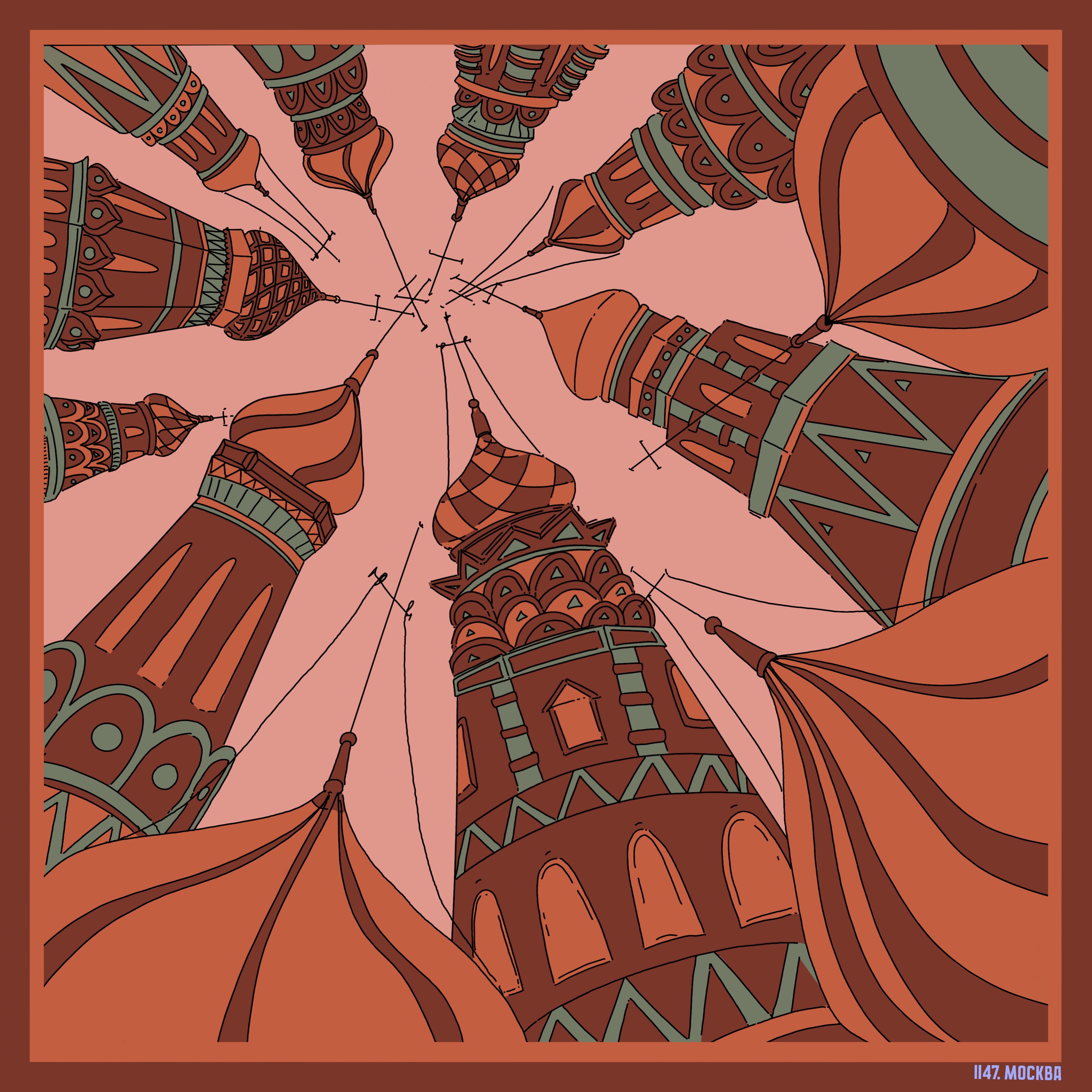 принты для бренда суевниров (Москва)