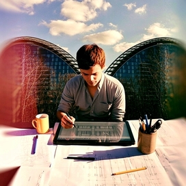 An architect at work