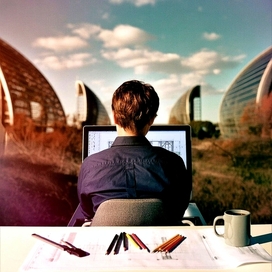 An architect at work