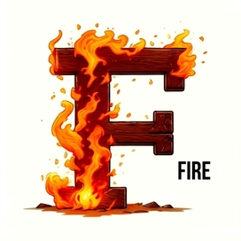 Stylized image of a Latin letter