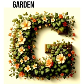 Stylized image of a Latin letter