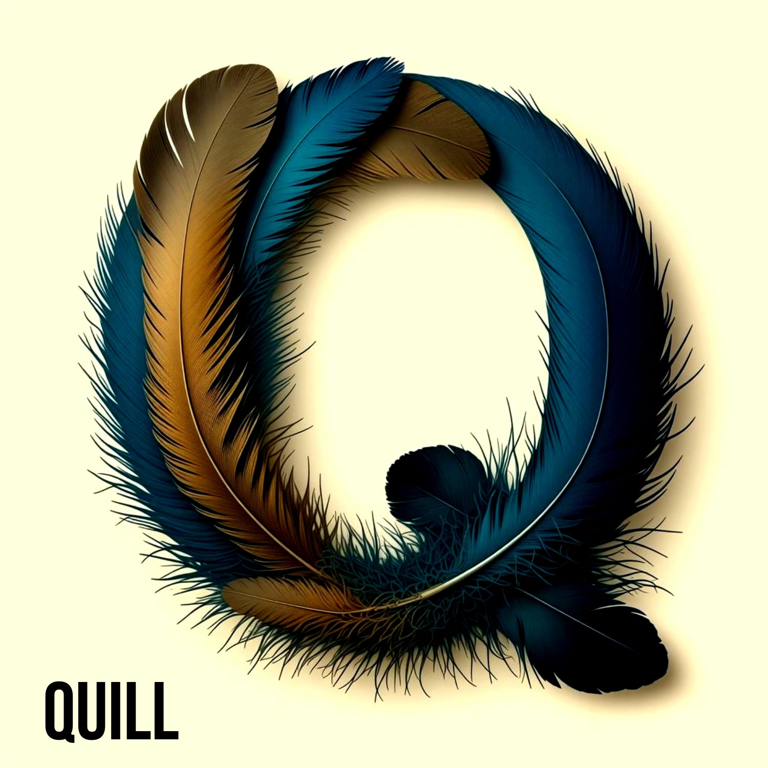 Stylized image of a Latin letter