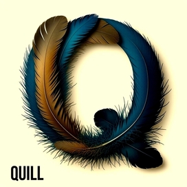 Stylized image of a Latin letter