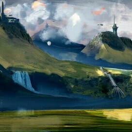 An ordinary day on a distant planet