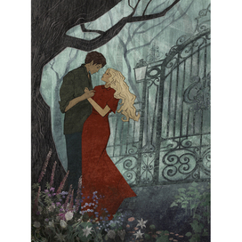 Illustration for the book « The Girl with alabaster skin»