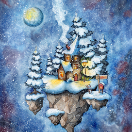 Зимний вечер на астероиде X-197