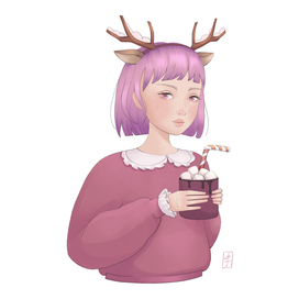 Girl with the antlers