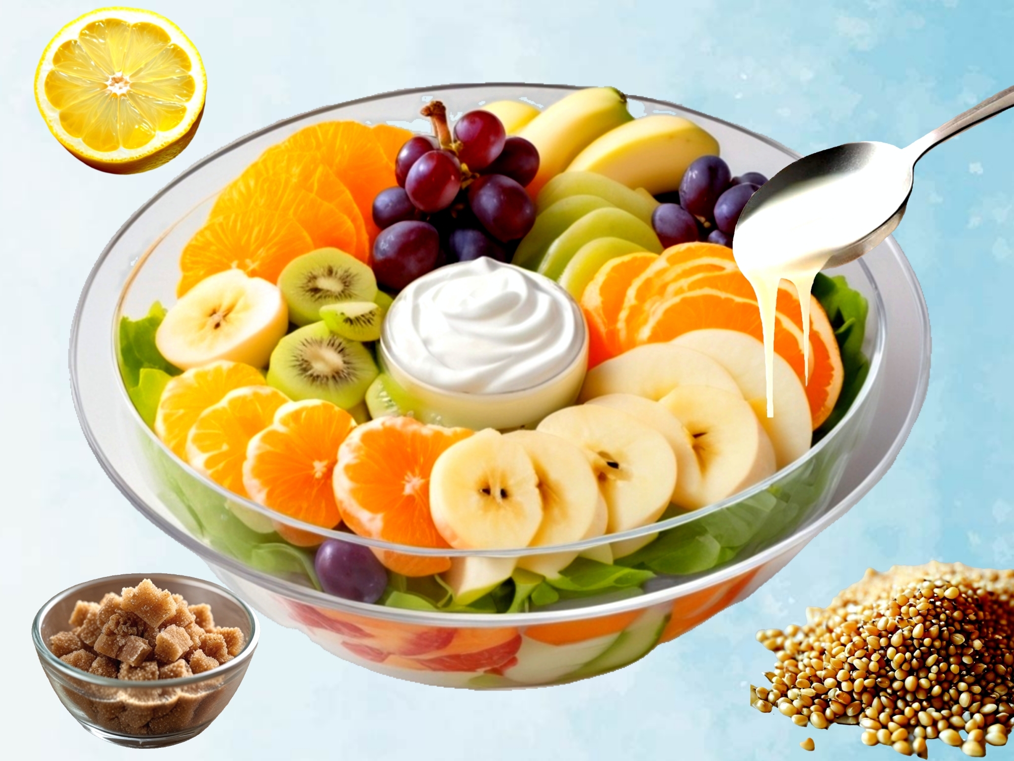 Fruit salad illustration