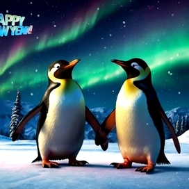 New Year's-themed illustration