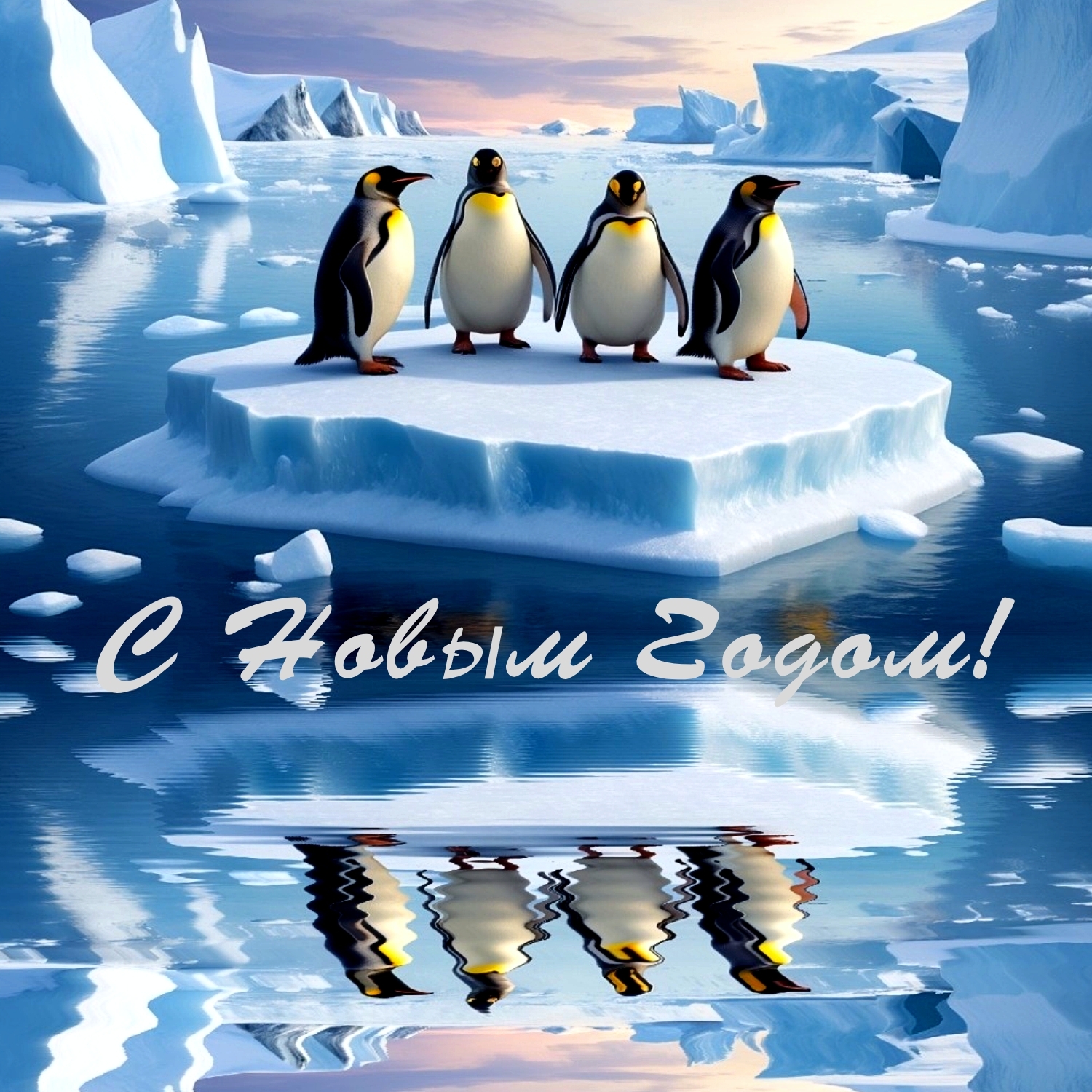 New Year's-themed illustration