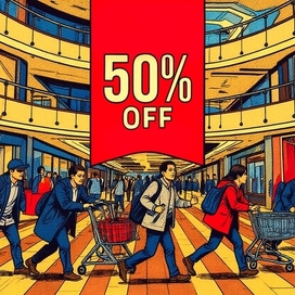Sale advertising poster