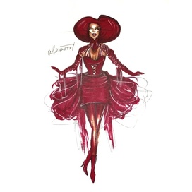 Fashion illustration (Lady Gaga) 