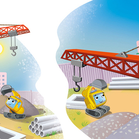 маленький эксковатор, который хотел быть полезным