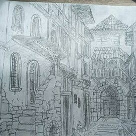 Переулок средневекового города