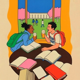 Illustration for Tatyana's Day, January 25