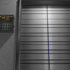 The door to the Lunar Colonists' airlock