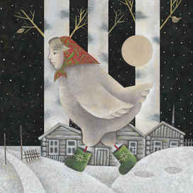 Птица Сирин. Зима.