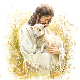 Пастух с овечкой