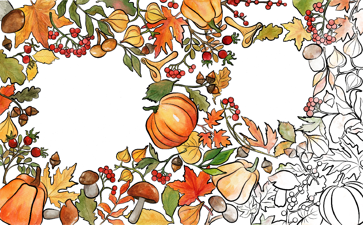 Обложка для книги осенняя