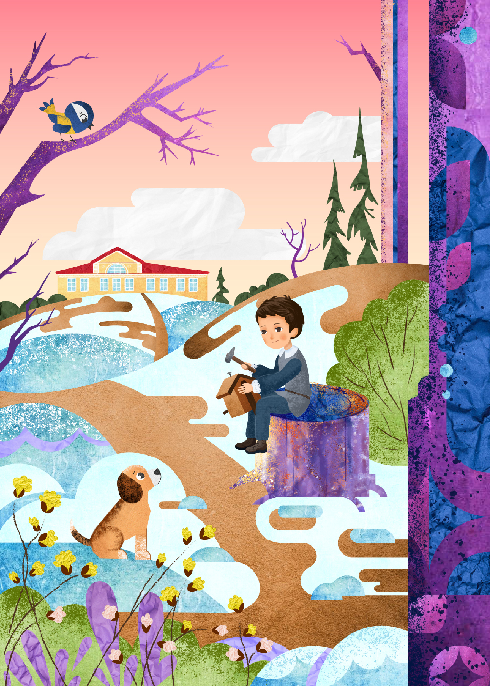 Петя Чайковский (весенние прогулки с друзьями)