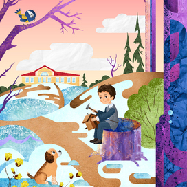 Петя Чайковский (весенние прогулки с друзьями)