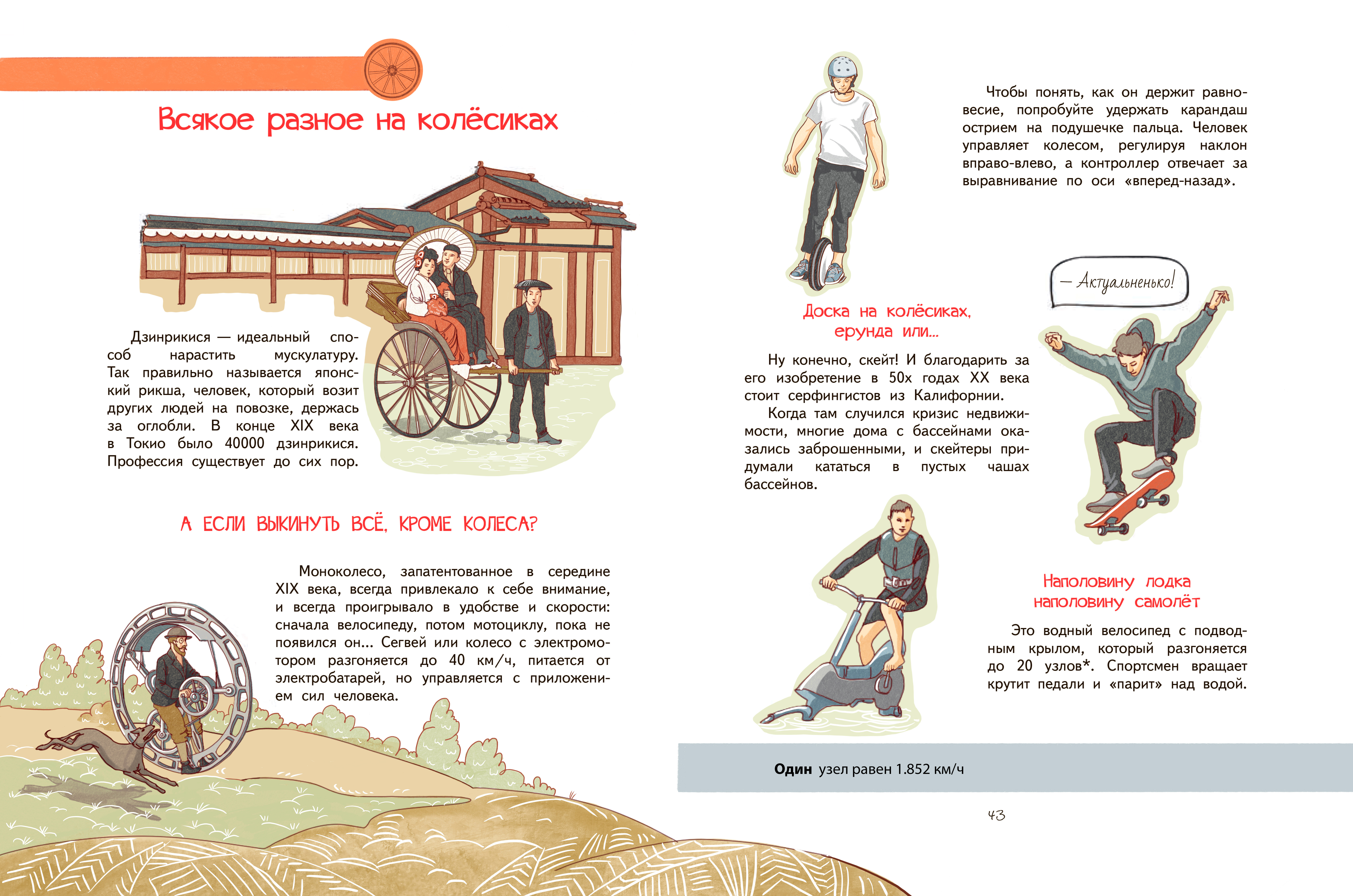 Разворот для книги "Куда катится колесо"