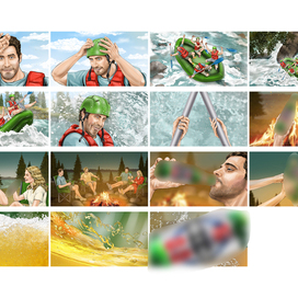 beer rafting storyboard