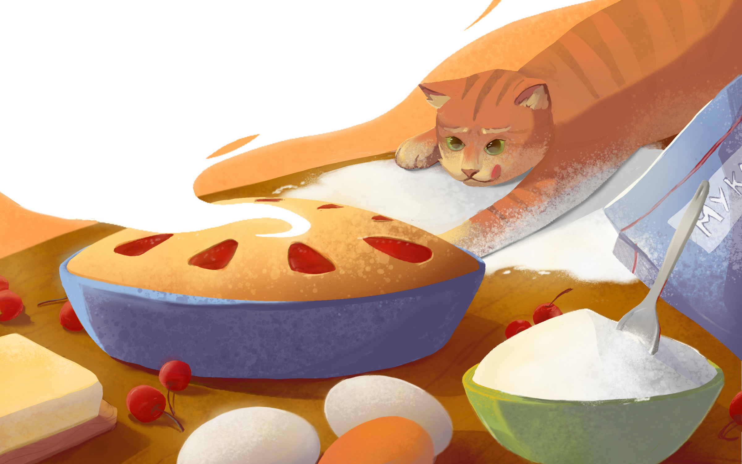 Книжная иллюстрация к произведению "Красная шапочка"