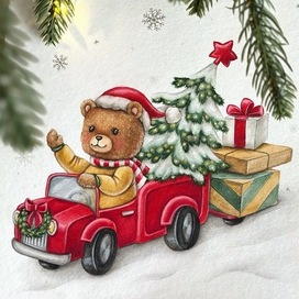 Новогодний мишка