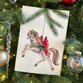 Новогодняя лошадка