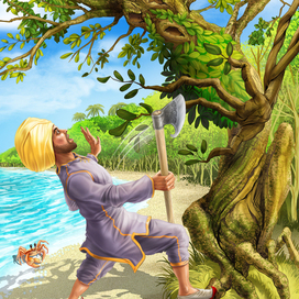 Indian carpet weaver