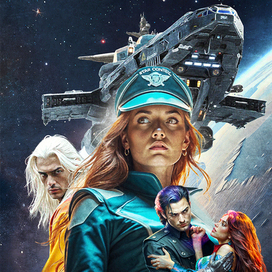 A sketch of the cover for a novel 