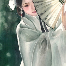 Незнакомка с веером