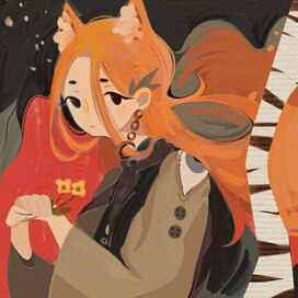 Лиса в лесу