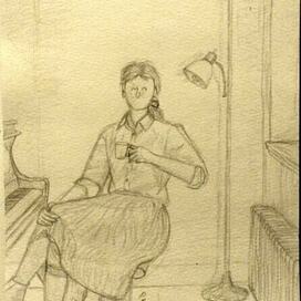 Автопортрет карандашом