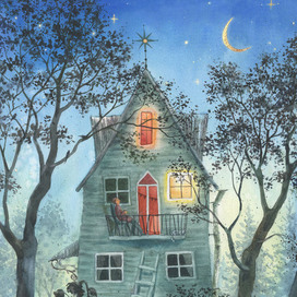 Между прошлым и будущим. Ночной пейзаж.