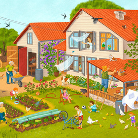 Деревенский дом