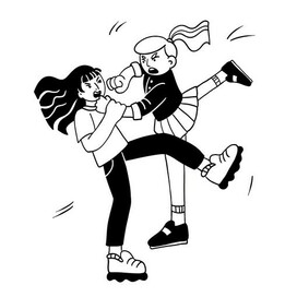 Драка девочек