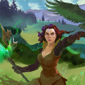 Девушка-друид