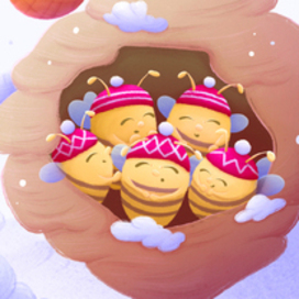 Зимние жужжание пчел