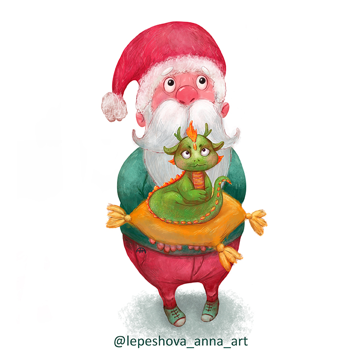 Dwarf with a little dragon