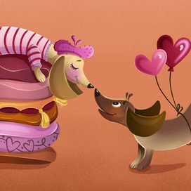 Влюбленные таксы