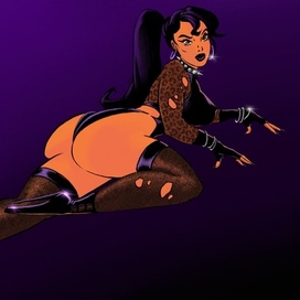 Пин-ап открытка к альбому "Turbo" группы Judas Priest