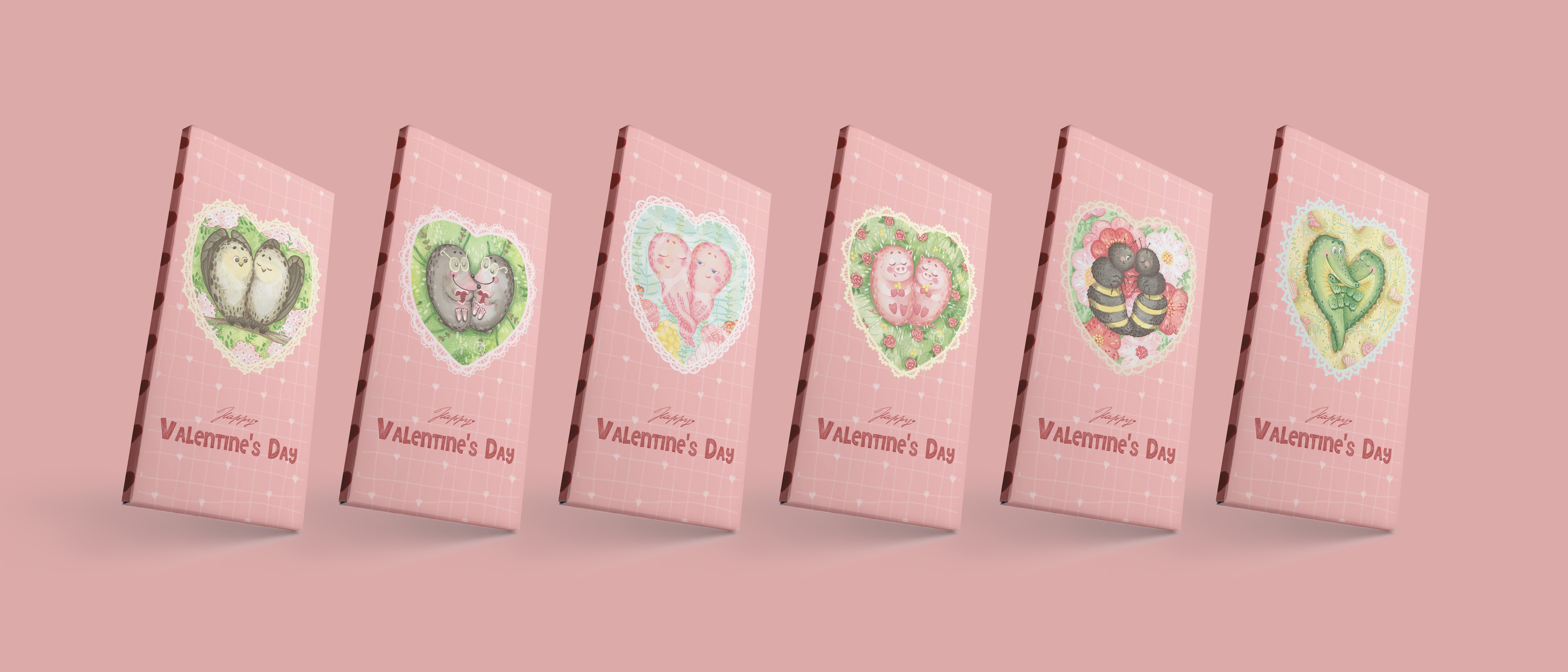 Иллюстрации для упаковки шоколада