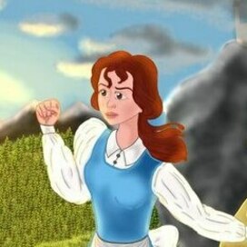 Фан-арт Бель из мультфильма "Красавица и Чудовище"