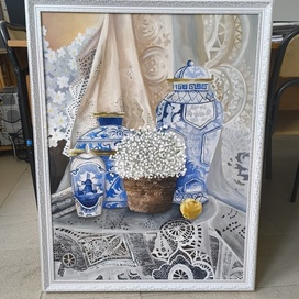 Still life with Chinese porcelain 